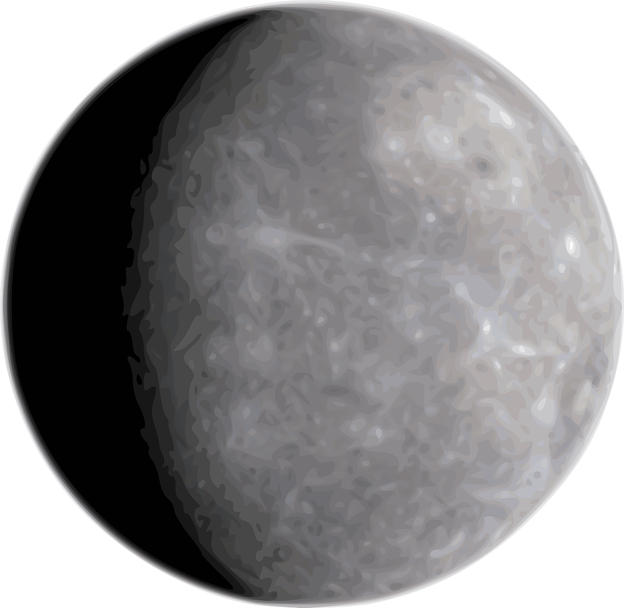 drawing of the planet mercury