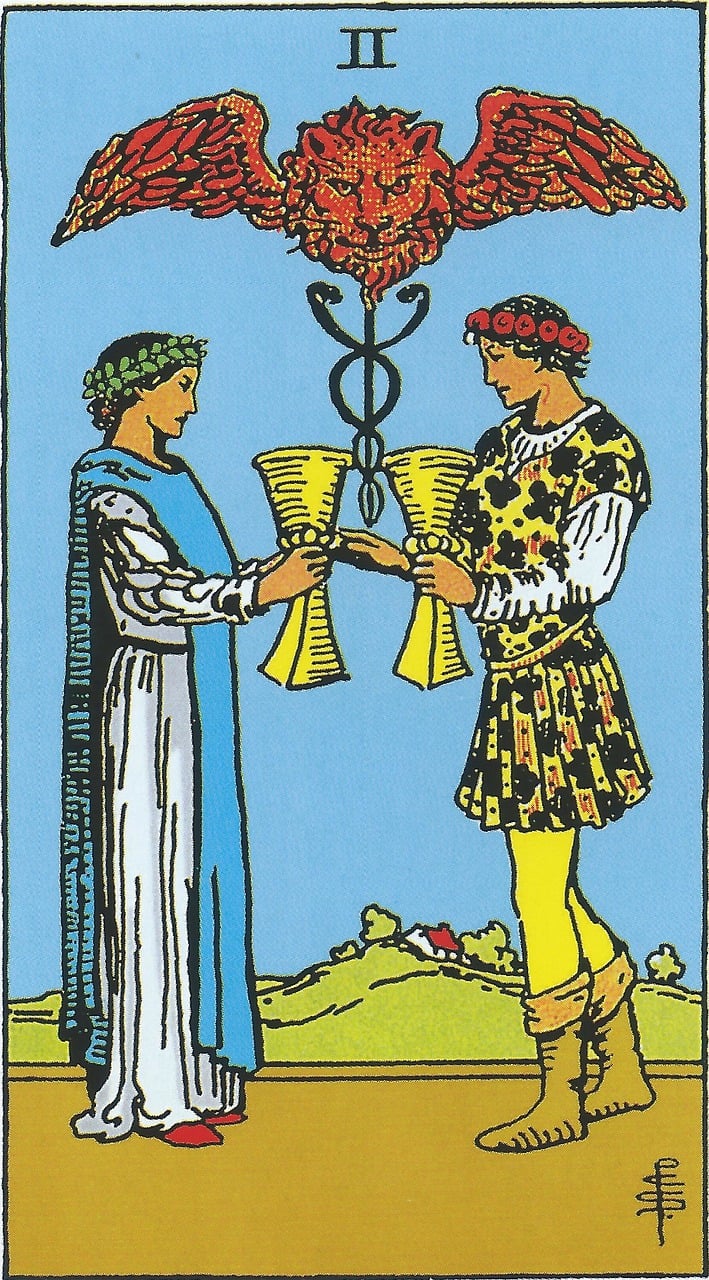 Two of Cups in Tarot