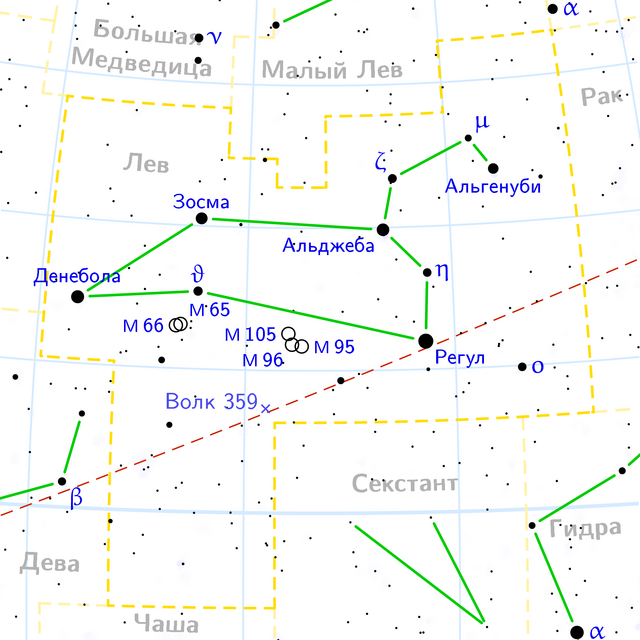 IAU boundary of Leo