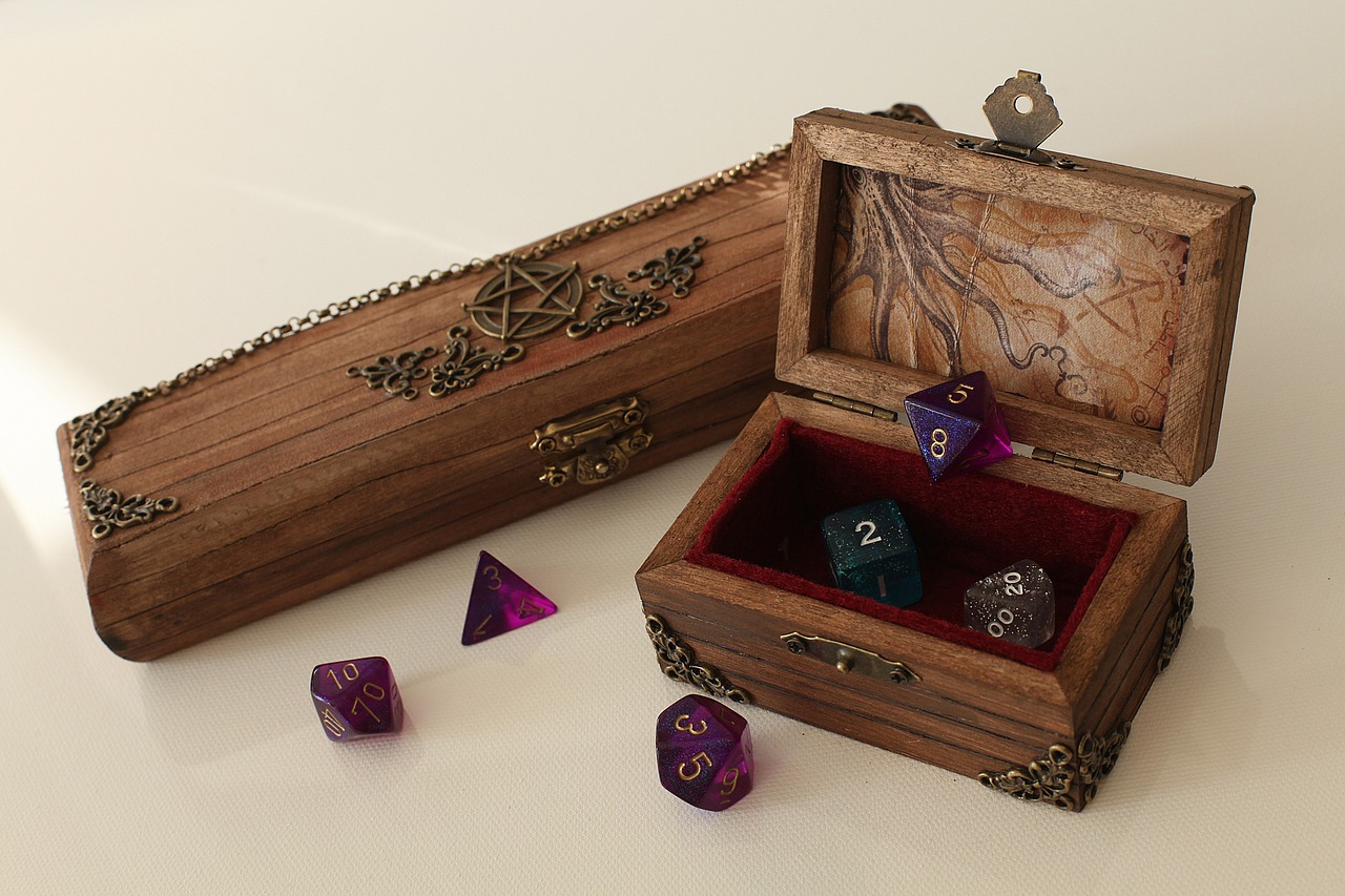 Dice in a box