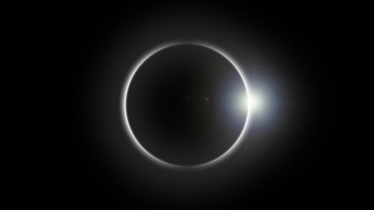 Solar Eclipse in space