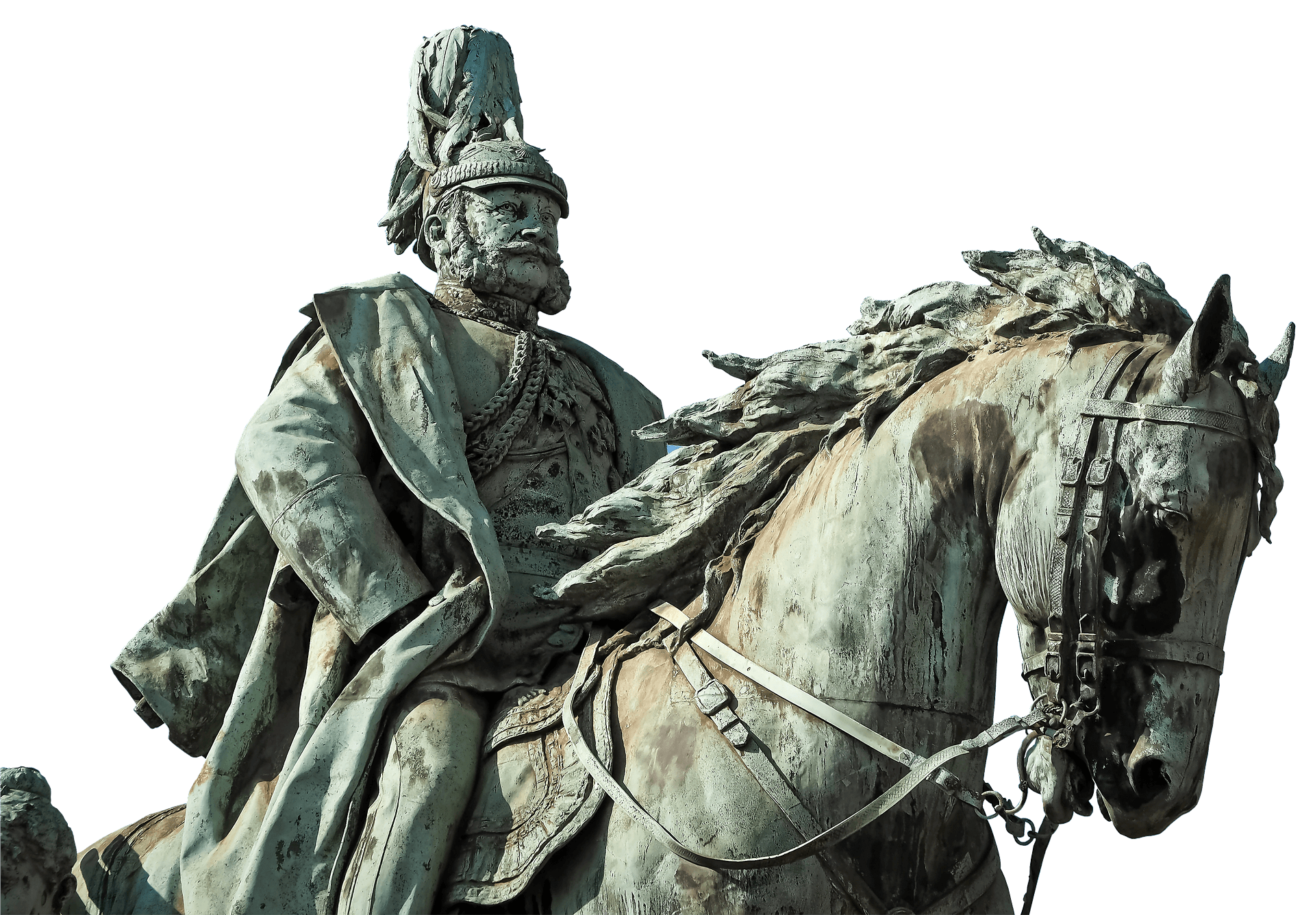 A statue of a general on a horse