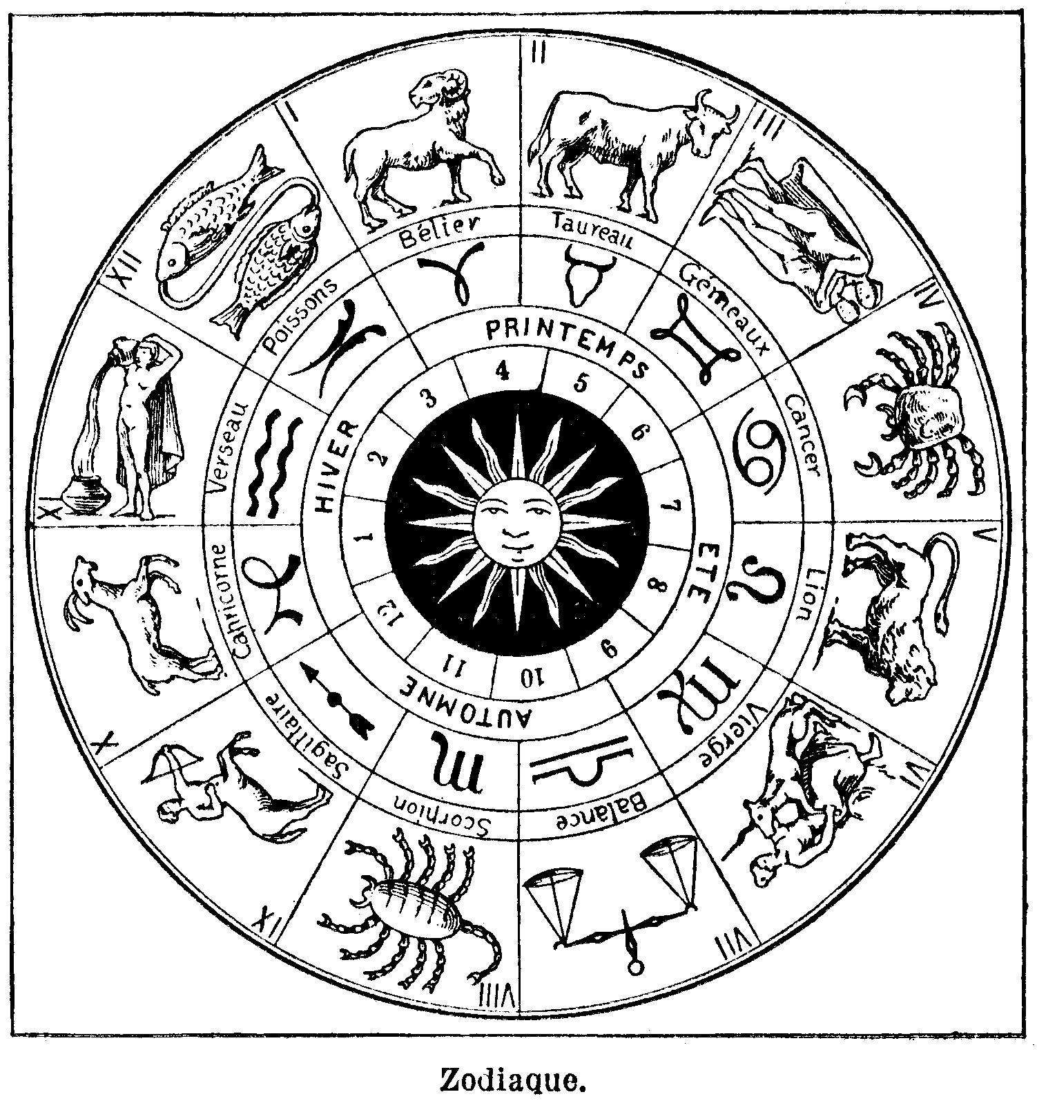Tropical astrology chart